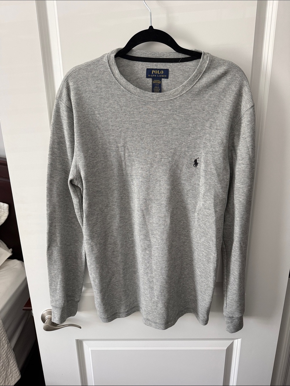 Polo by Ralph Lauren Light Gray Long-Sleeve Crewneck Shirt